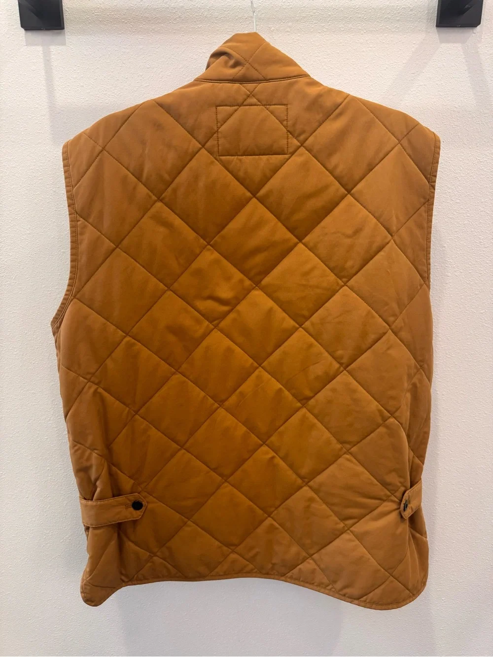 J Crew Quilted Men's Vest in Caramel Brown